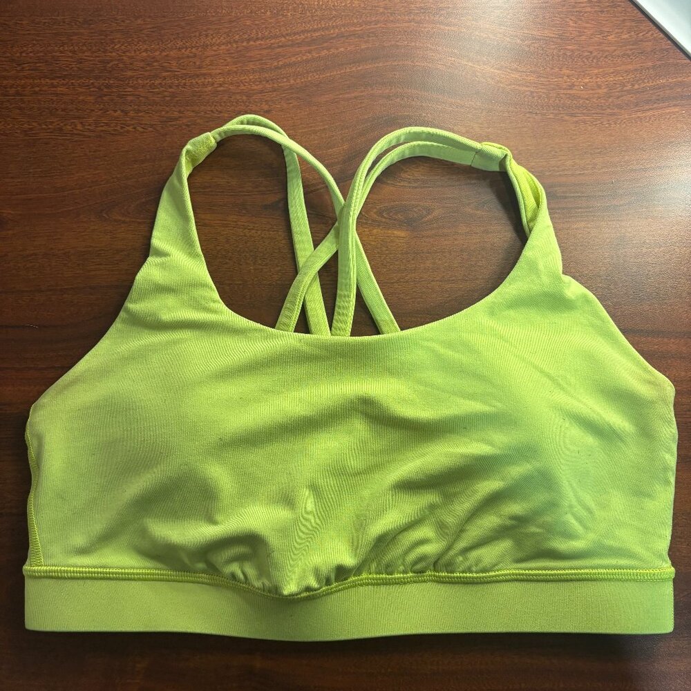 lululemon athletica Strappy Sports Bra in Lime Green